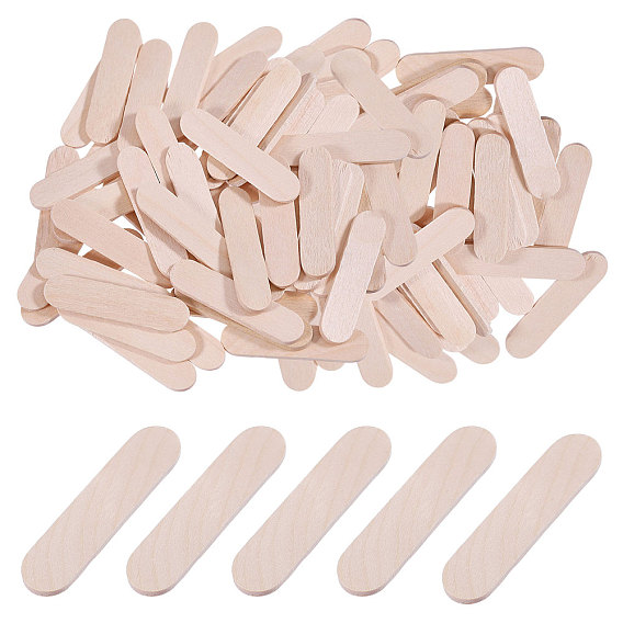 600шт. деревянные палочки для поделок, палочки от мороженого