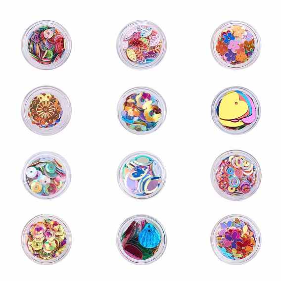 Пластиковые блестки, блестки бисер, Аксессуары для орнаментов, разнообразные