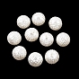 ABS Plastic Imitation Pearl Beads, Carved Round