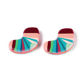 Печатные непрозрачные бусины из смолы, носки