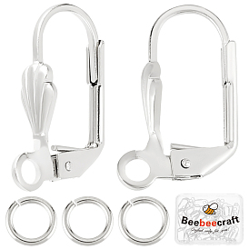 30 шт. латунные серьги с рычагом, с петлями и кольцами для прыжков (шт.)