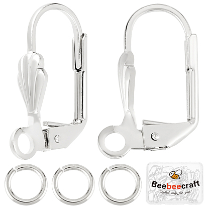 30 шт. латунные серьги с рычагом, с петлями и кольцами для прыжков (шт.)