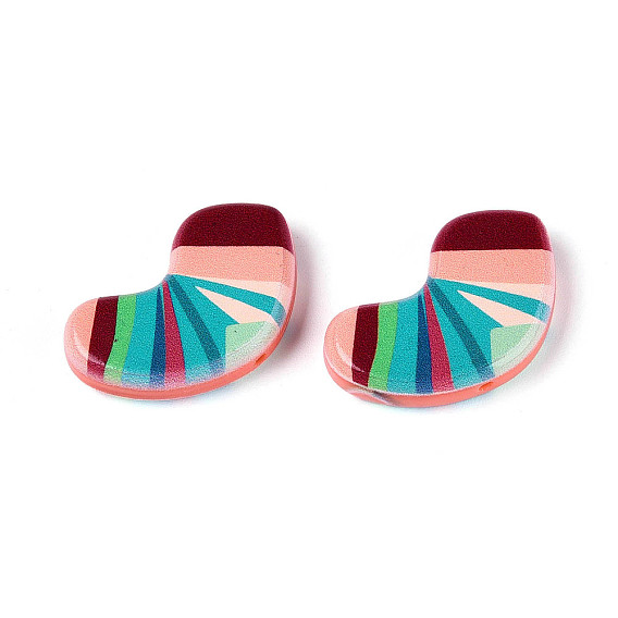 Печатные непрозрачные бусины из смолы, носки