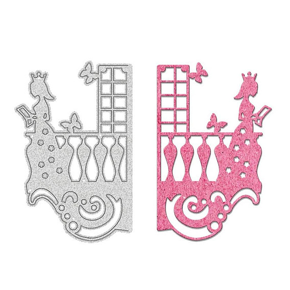 Углеродистая сталь разрезает трафареты, для diy scrapbooking / фотоальбом, декоративная тисняющая бумажная карточка, принцесса