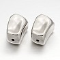 Perles cuboïdes ccb en plastique, 23x15x16mm, Trou: 2mm