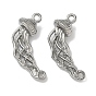 304 Stainless Steel Links Connector Charms, Jellyfish, Non-Tarnish