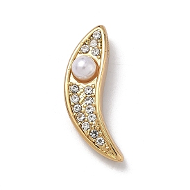 304 из нержавеющей стали горный хрусталь подвески, с пластмассовой жемчужиной abs