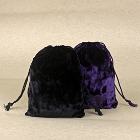 Velvet Pouches, Drawstring Bag, Rectangle