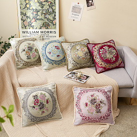 Home decoration living room sofa cushion floral bedside cushion soft bag gift pillow