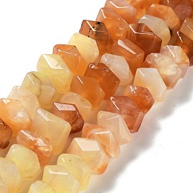 Natural Botswana Agate Beads Strands, Nuggets, Faceted