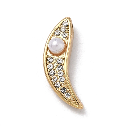 304 из нержавеющей стали горный хрусталь подвески, с пластмассовой жемчужиной abs