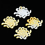 Natural Yellow Shell Cabochons, Flower