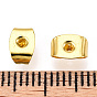 Iron Ear Nuts, Friction Earring Backs for Stud Earrings, 6x4x3mm, Hole: 0.5mm
