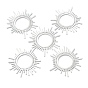 SHEGRACE Brass Pendants, Sun Charms, Cadmium Free & Lead Free & Nickel Free