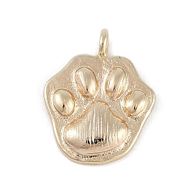 Brass Pendants, Dog or Cat Paw Charms