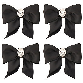 Украшения для обуви из полиэстера с бантом, зажимы для пряжки из сплава