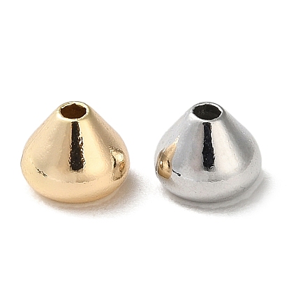 Латунные бусины, без кадмия, без никеля и без свинца, конус