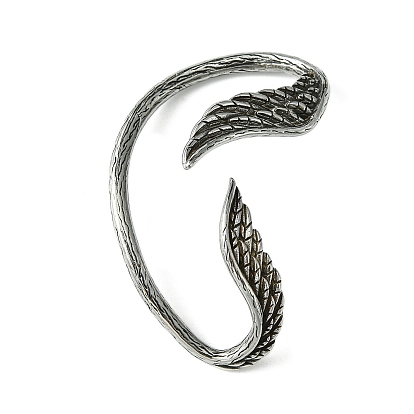 316 Surgical Stainless Steel Cuff Earrings, Wing