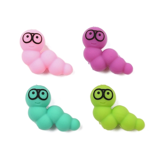 Силиконовые бусины, изготовление ожерелий и браслетов своими руками, гусеница