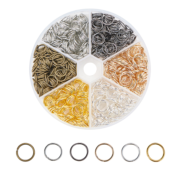 Железные соединительные колечки, открытые кольца прыжок, круглые кольца