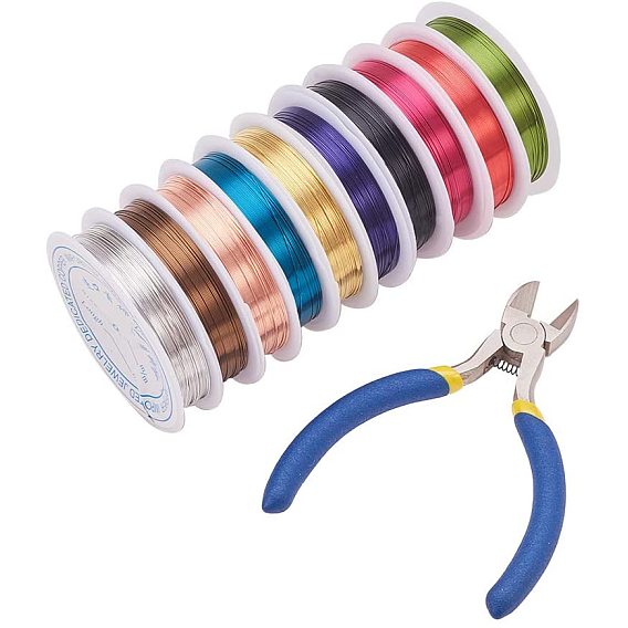 DIY Craft Tool, Copper Jewelry Wire and Iron Side-Cutting Pliers