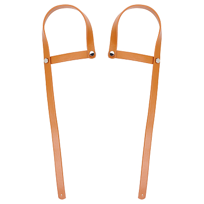 Рукоятки из искусственной кожи, с железной фурнитурой, для замены ремней для мешков