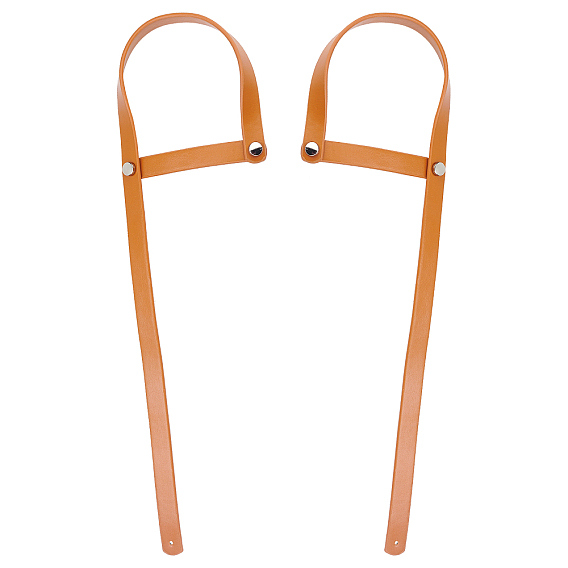 Рукоятки из искусственной кожи, с железной фурнитурой, для замены ремней для мешков