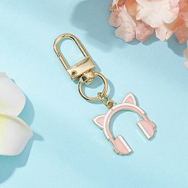 Камера игровой автомат гарнитура микрофон сплав эмаль подвеска украшения, Поворотные застежки-брелки для украшения сумок