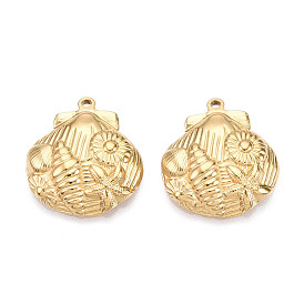 Ионное покрытие (ip) 304 подвески из нержавеющей стали, оболочки прелести, реальный 18 k позолоченный