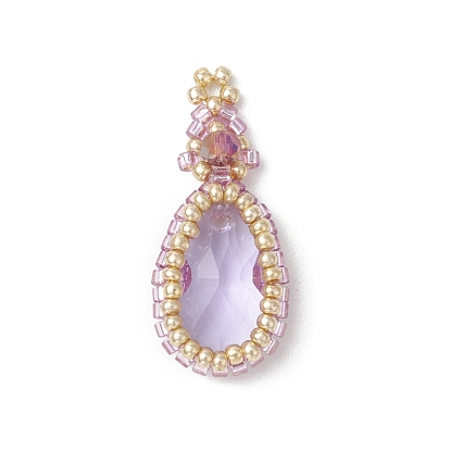 Стеклянные подвески из бисера, очарование слезы