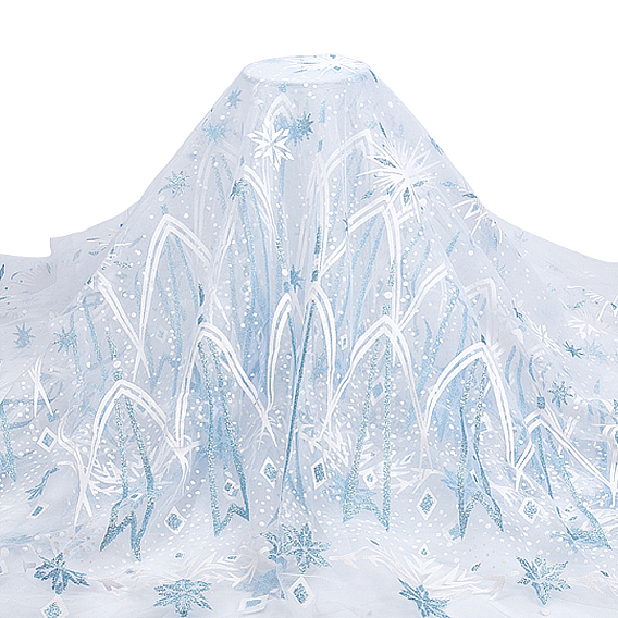 2м полиэстеровые ткани с вышивкой в виде снежинок, аксессуары