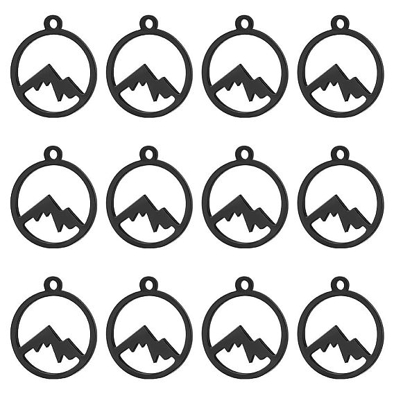 201 прелести нержавеющей стали, плоский круглый с горами