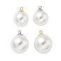 Пластиковые подвески из искусственного жемчуга, круглые подвески, с 304 вывод из нержавеющей стали