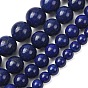 Lapis-lazuli, brins de perles naturels , lisse et rond