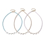 Glass Beads Necklaces, Natural Freshwater Shell Heart Pendant Necklaces