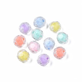 Perles acryliques transparentes, Perle en bourrelet, ronde