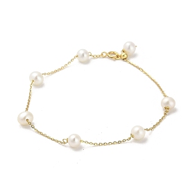Pearl Bead Bracelets, with Sterling Silver Finding