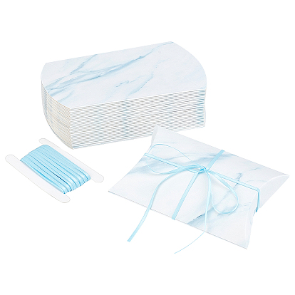 30Pcs Pillow Cardboard Boxes, Candy & Cookies Package Supplies
