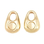 304 Stainless Steel Charms, Teardrop Charms, Rack Plating, Long-Lasting Plated