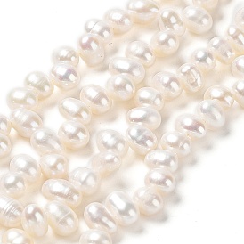 Natural Cultured Freshwater Pearl Beads Strands, Grade 5A, Rice