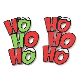 Рождественские акриловые подвески, буква хо