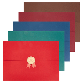 CRASPIRE 5Pcs 5 Colors Paper Certificate/Document Cover