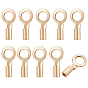 10шт. латунные наконечники шнура, Складывающиеся обжимные концы