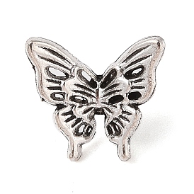 Tibetan Style Alloy Pendants, Cadmium Free & Lead Free, Butterfly