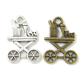 Tibetan Style Alloy Pendants, Lead Free & Cadmium Free, Baby Car