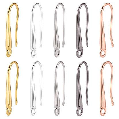 40 шт. 5 цвета экологически чистые латунные крючки для сережек, провод уха