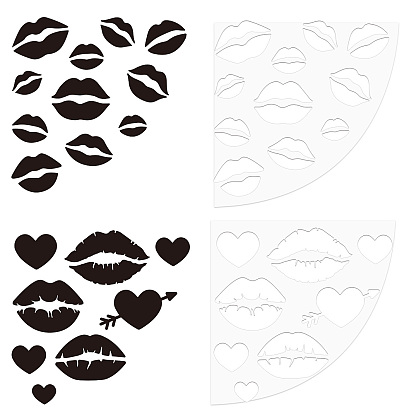 2 шт. 2 шаблон для акриловой ткани в стиле тай-дай, принадлежности для рисования, веерообразный