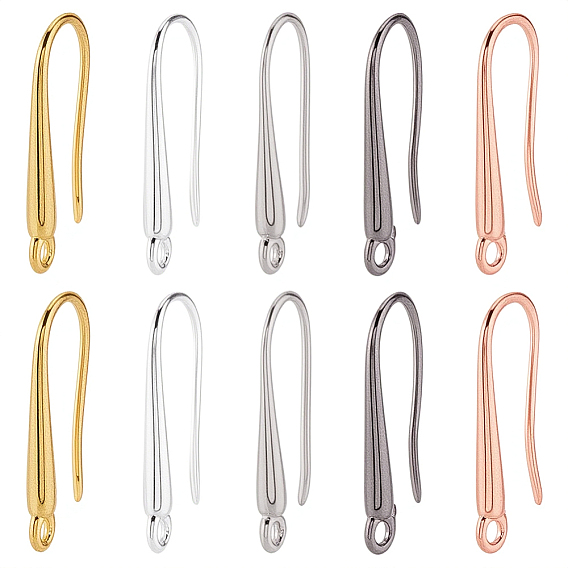 40 шт. 5 цвета экологически чистые латунные крючки для сережек, провод уха