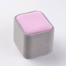 Квадратные бархатные кольца, 6.1x5.1x4.8 см