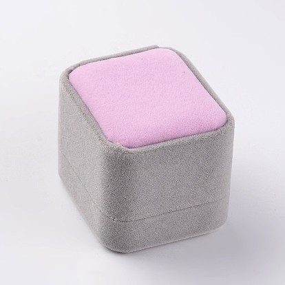 Квадратные бархатные кольца, 6.1x5.1x4.8 см